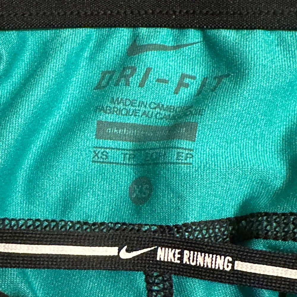 Nike Dri Fit Relay Athletic Crop Leggings Women Green/Black Size XS